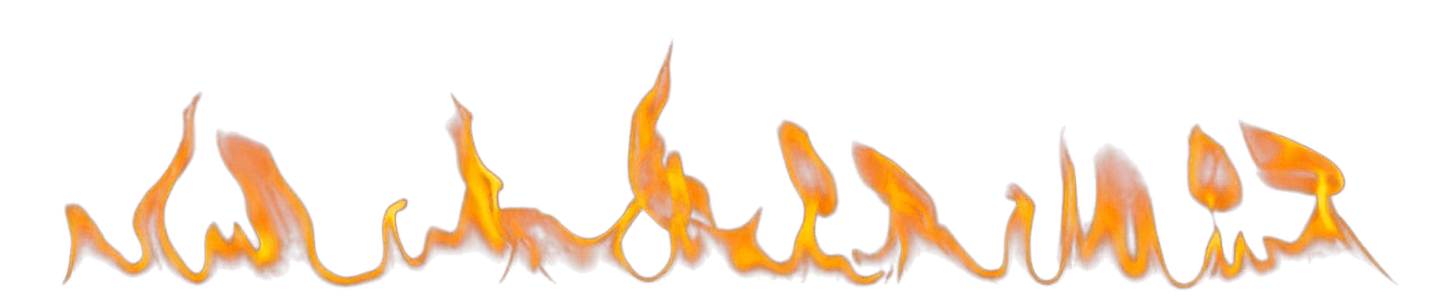 Feuerbalken am untersten Rand der Frontpage