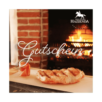 Gutschein mit Kalbsfleisch und Schriftzug