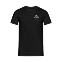 Schwarzes T-Shirt mit weissem Logo