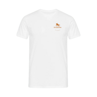 Weisses T-Shirt mit goldenem Logo