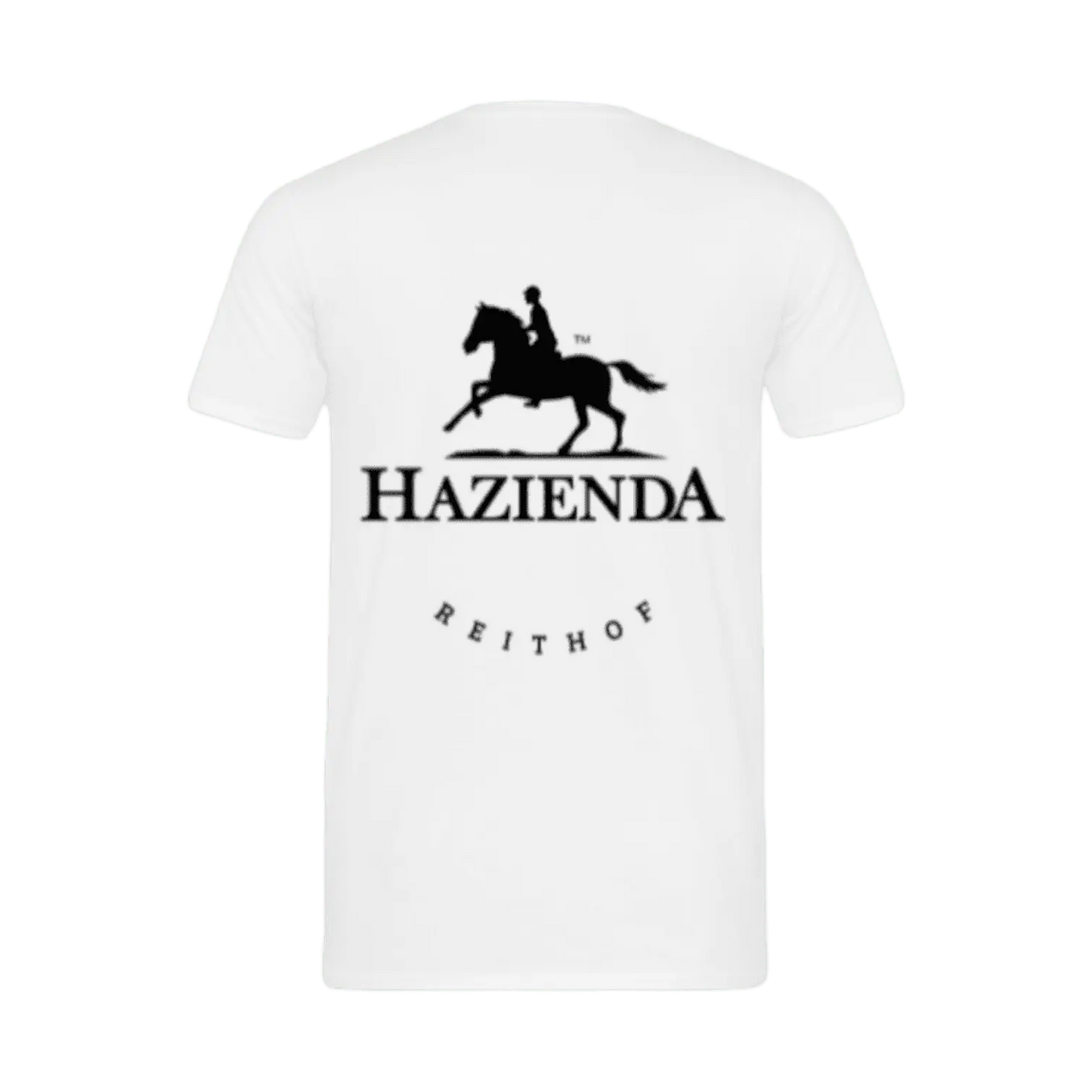 Weisses T-Shirt mit schwarzem Logo