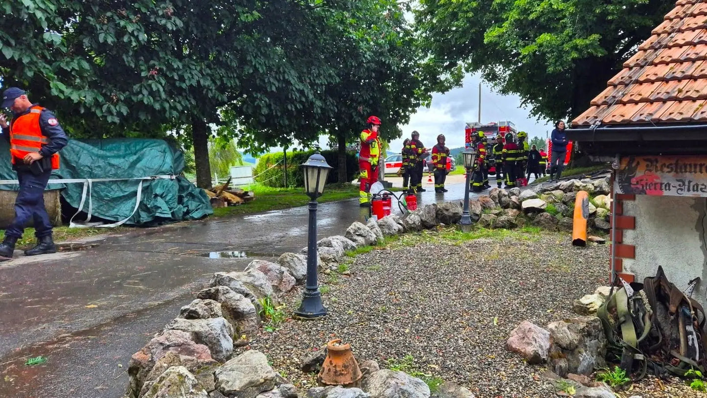 Feuerwehreinsatz auf der Hazienda