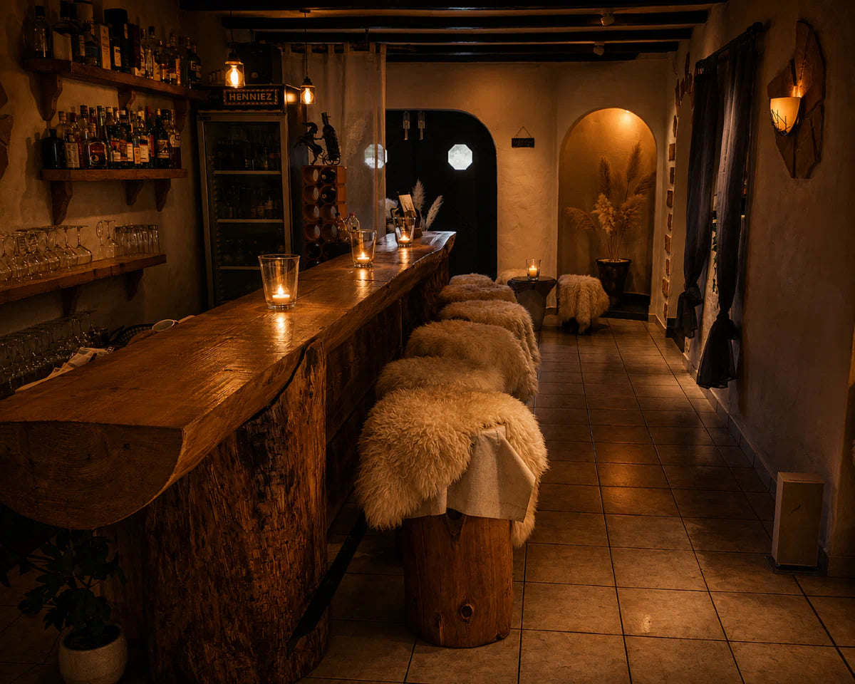 Barbereich mit gemütlicher Atmosphäre im Restaurant Hazienda.